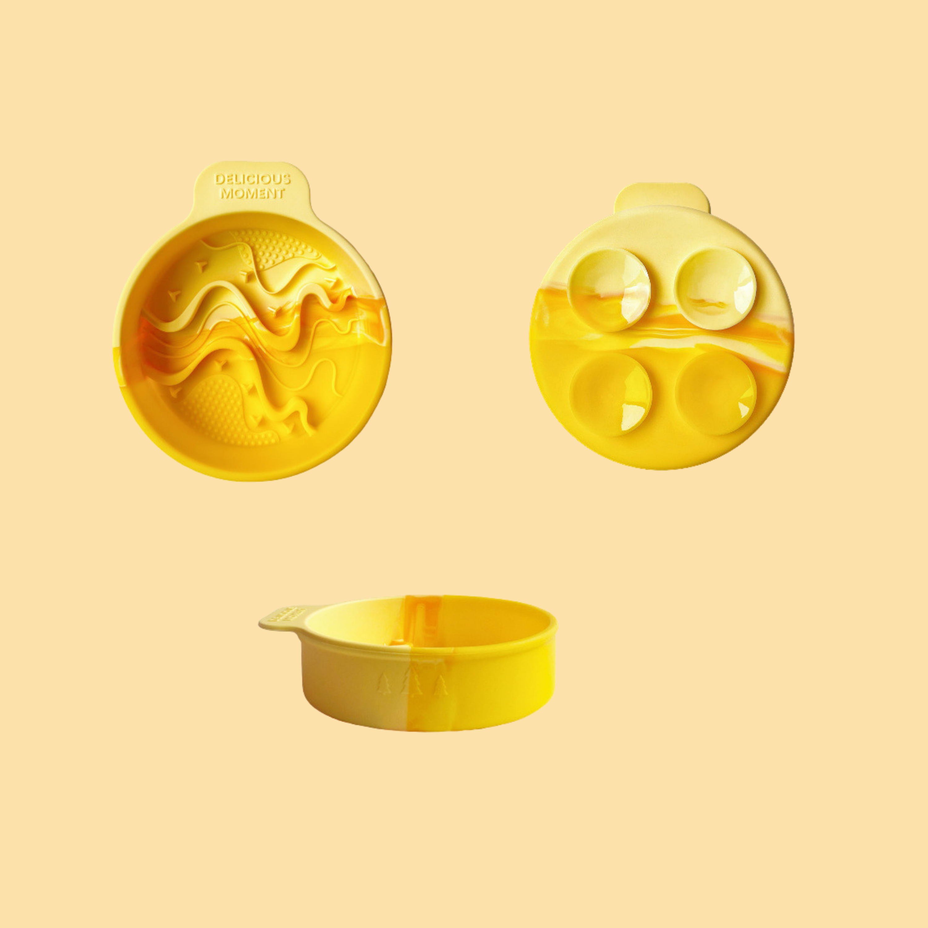 Yellow Gradient Slow Feeder Bowl
