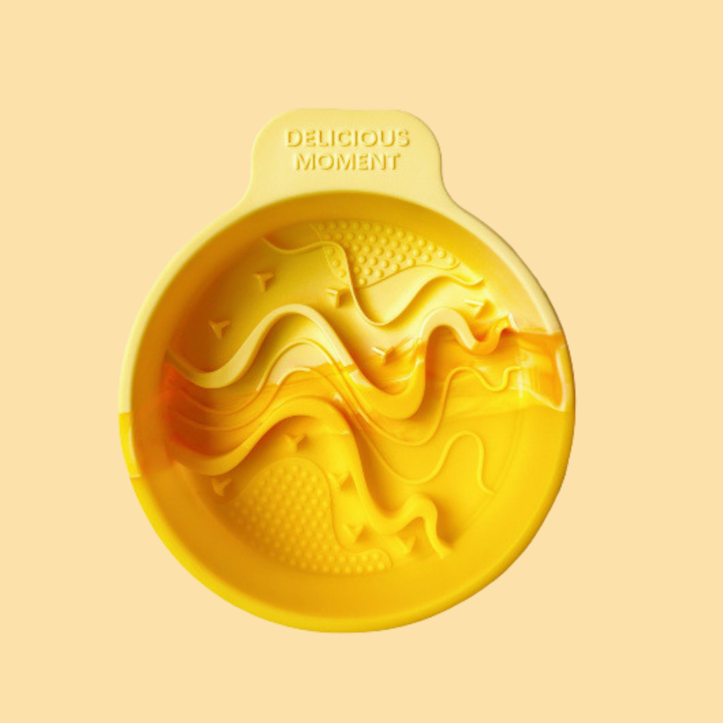 Yellow Gradient Slow Feeder Bowl