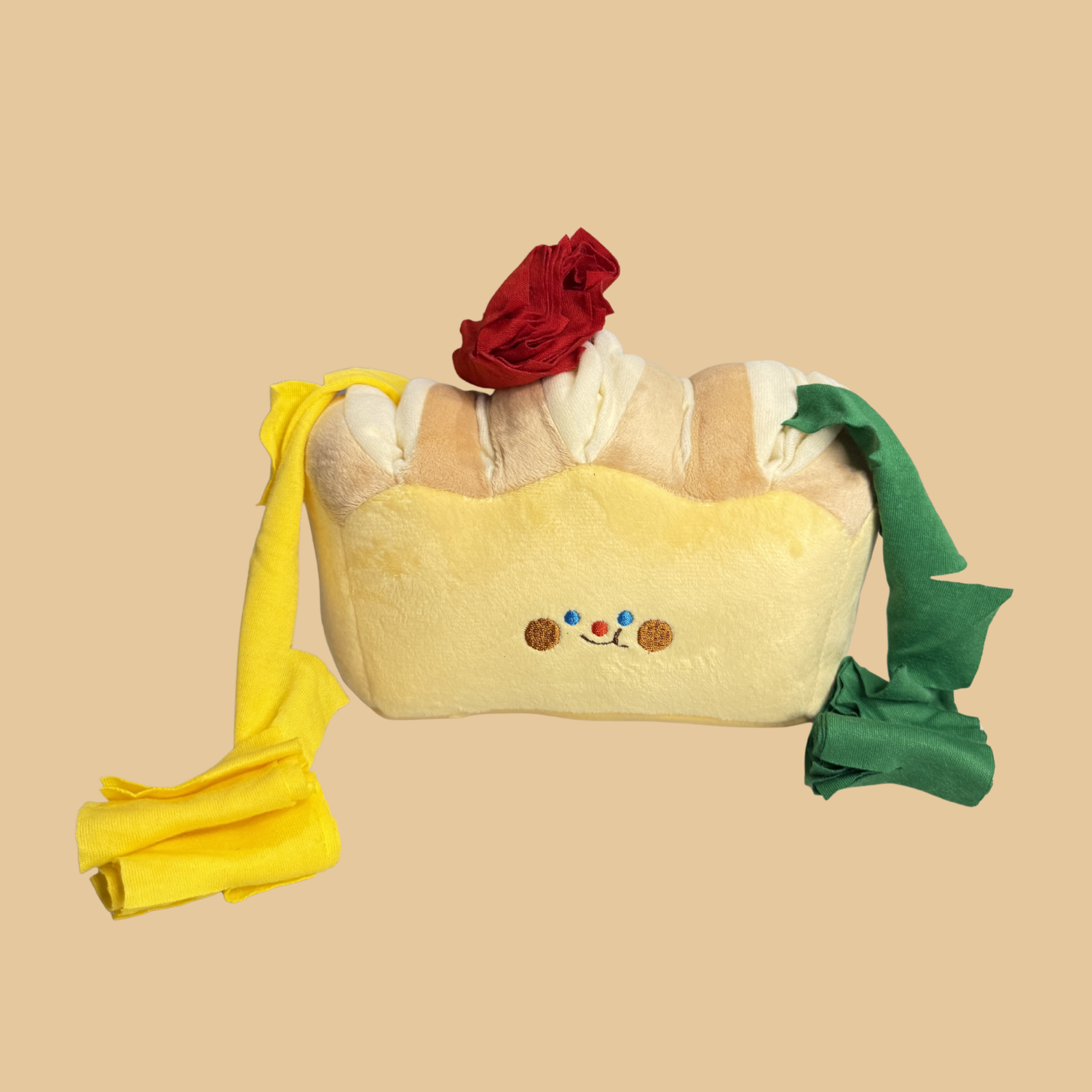 Toast Snuffle Plush Dog Toy