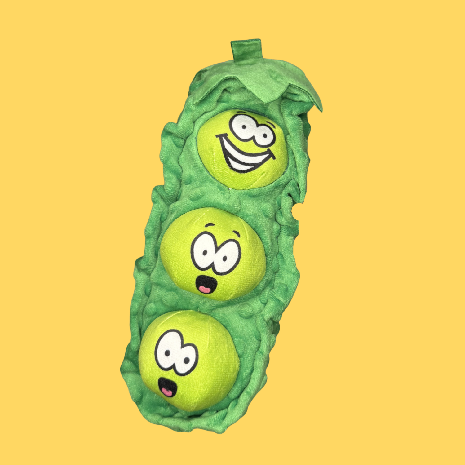 Pea Pod Plush Snuffle Squeaky Toy