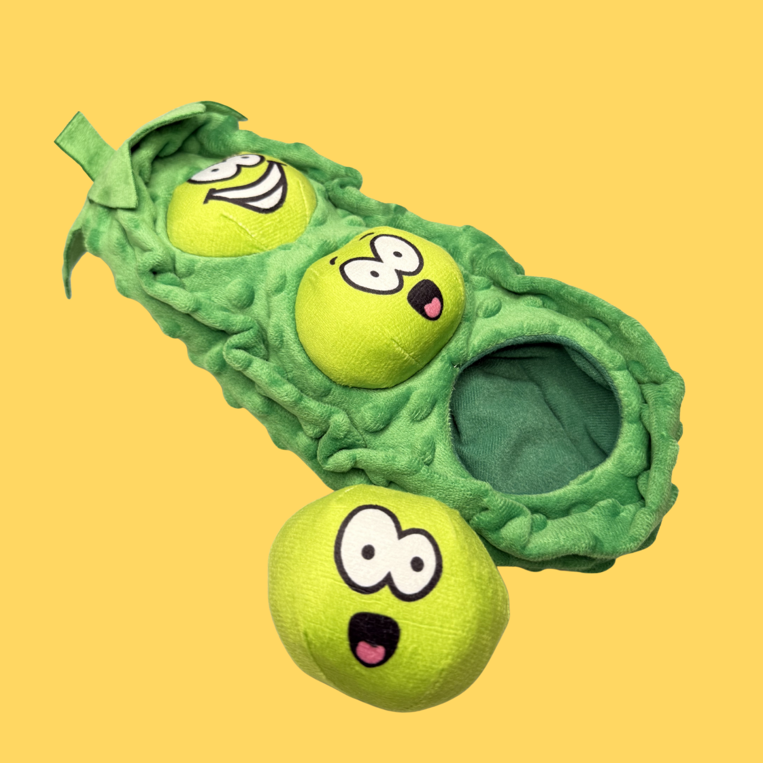 Pea Pod Plush Snuffle Squeaky Toy