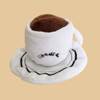 Coffee Cup Plush Snuffle Squeaky Toy
