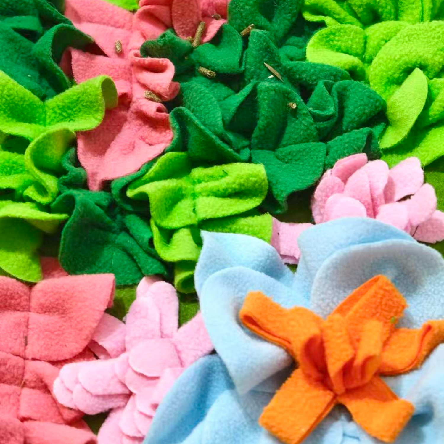Green Flower Foraging Snuffle Mat