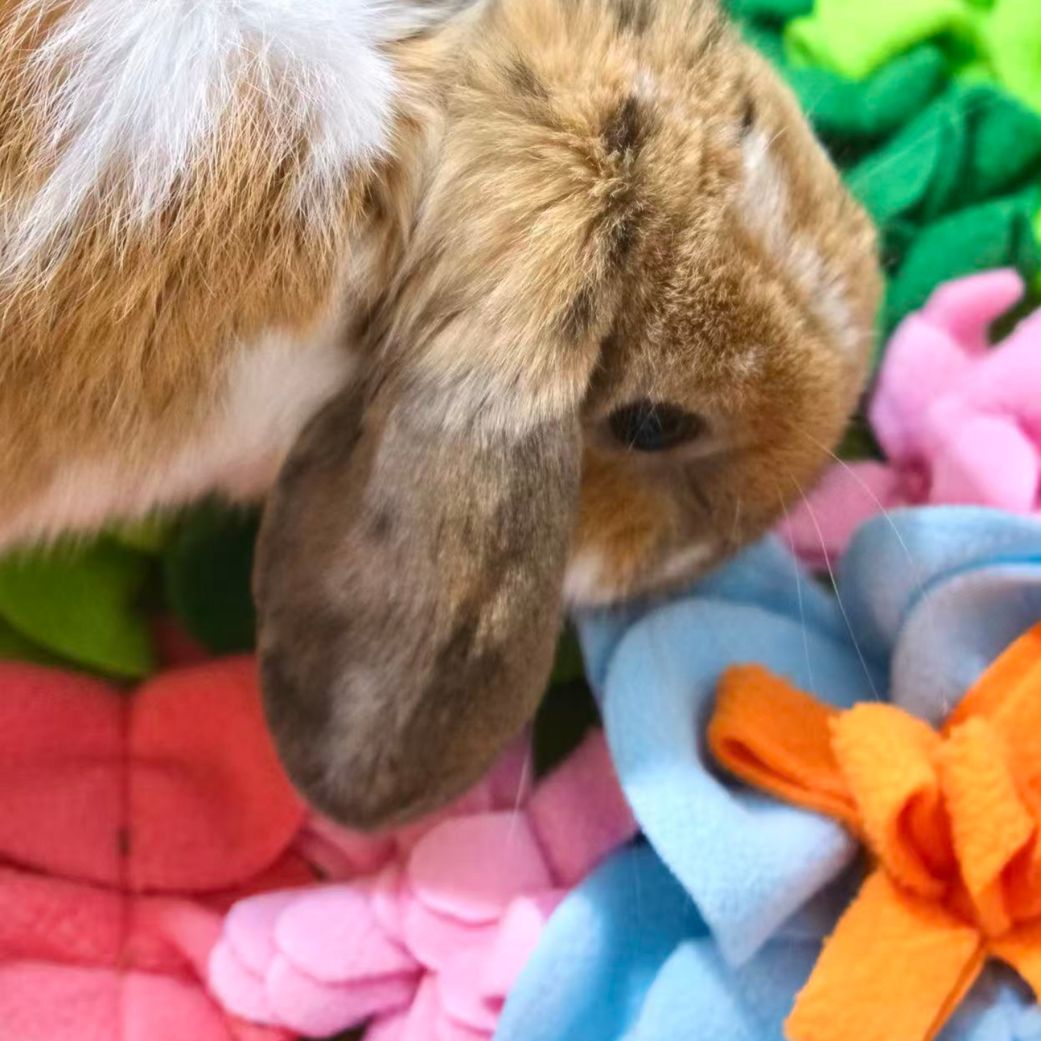 Green Flower Foraging Snuffle Mat