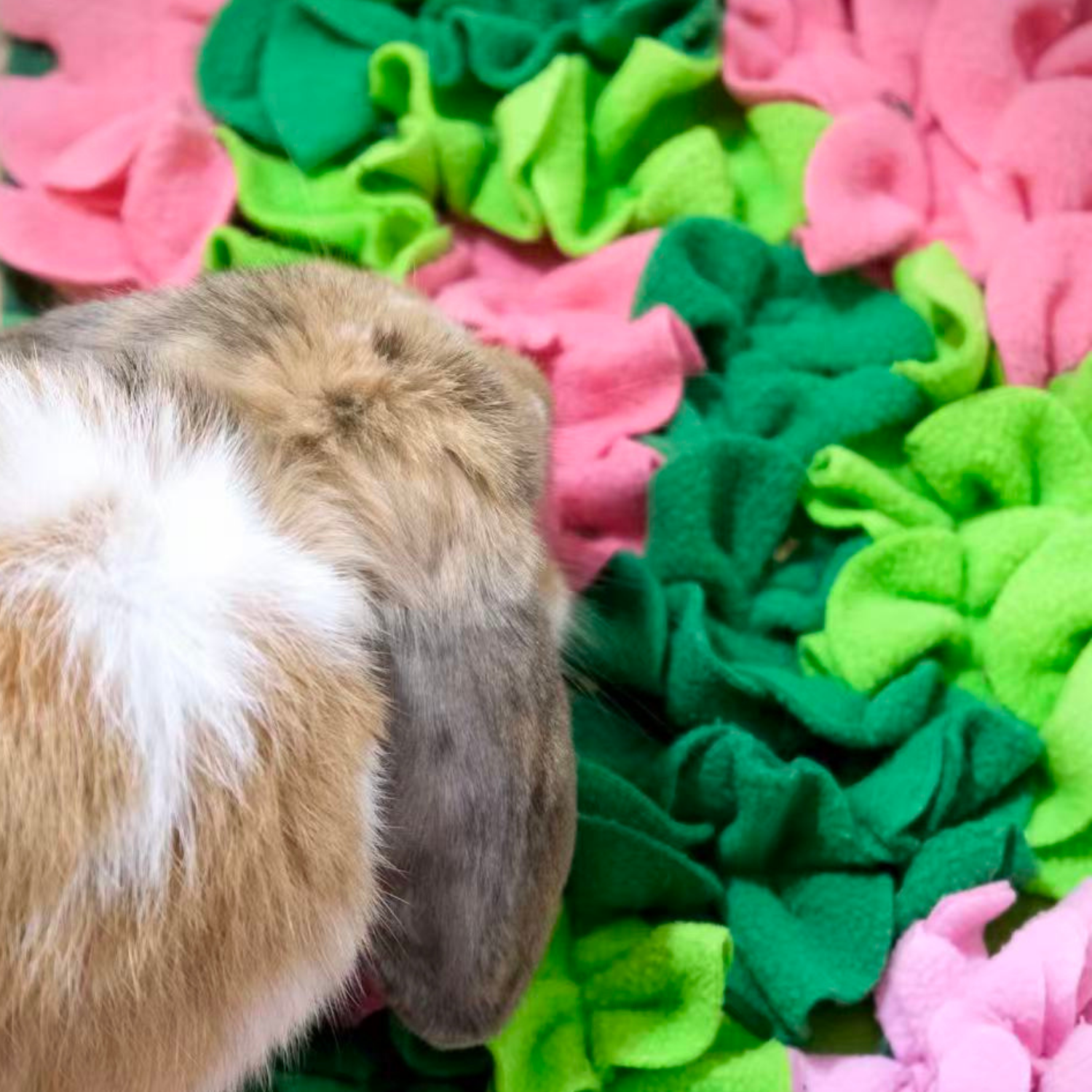 Green Flower Foraging Snuffle Mat
