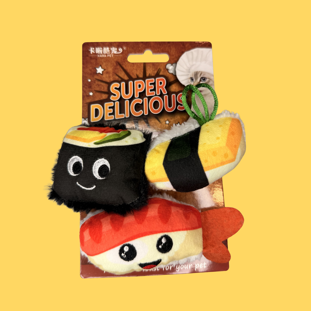 Sushi Plush Toy with Catnip