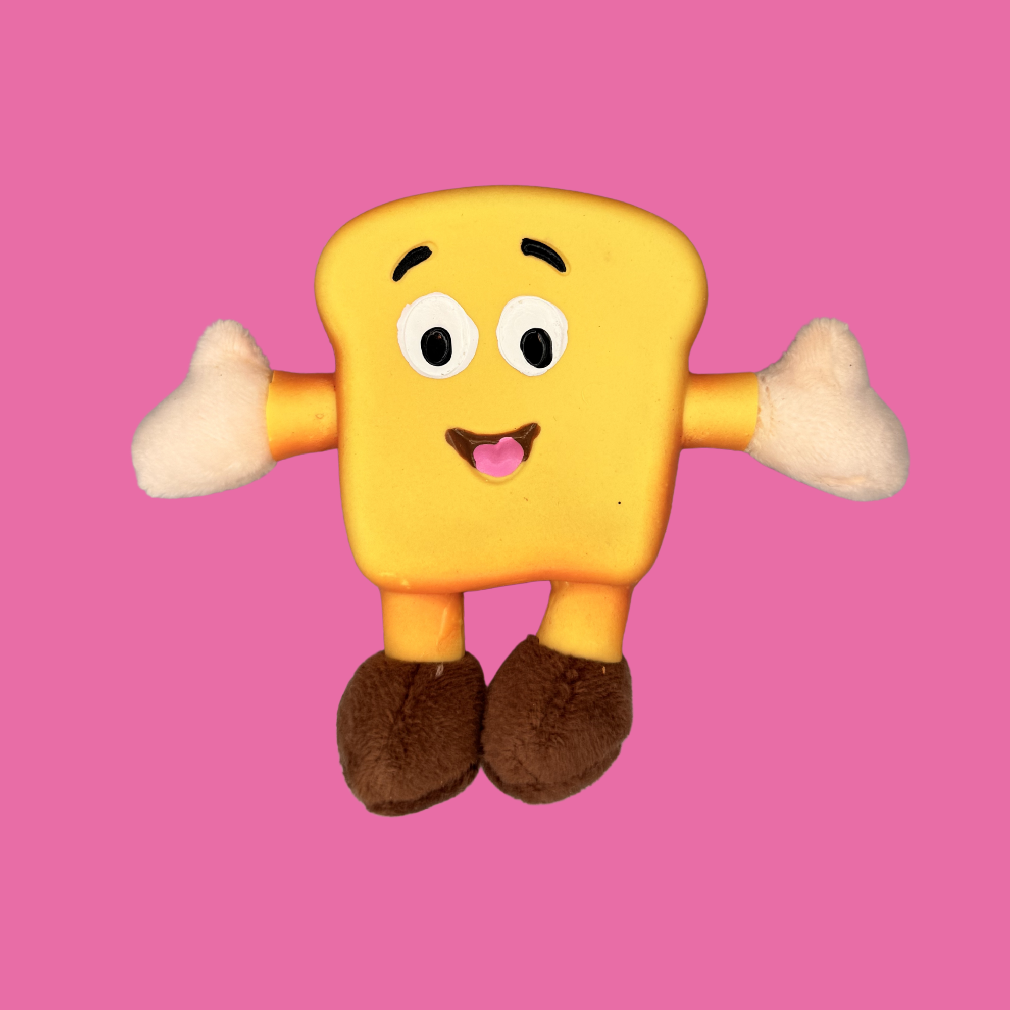 Toast Latex Plush Squeaky Toy
