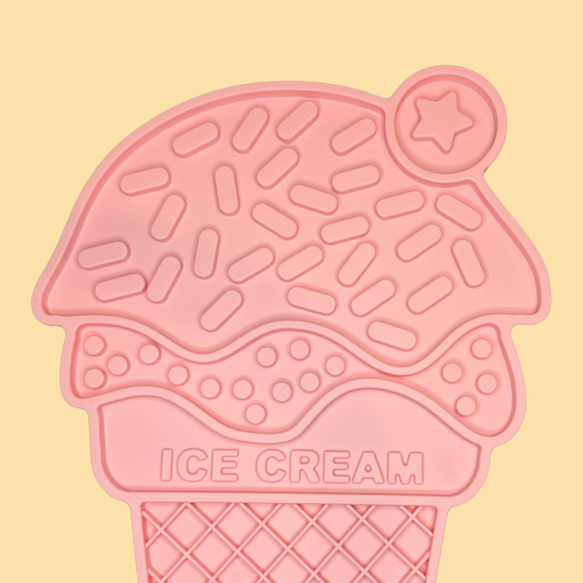 Pink Ice Cream Licking Mat