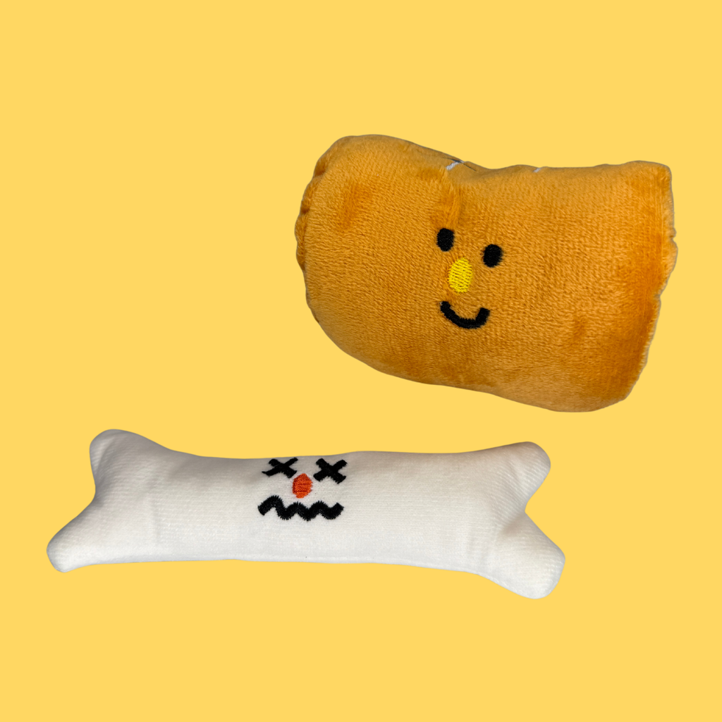 BBQ Toast Plush Snuffle Squeaky Toy
