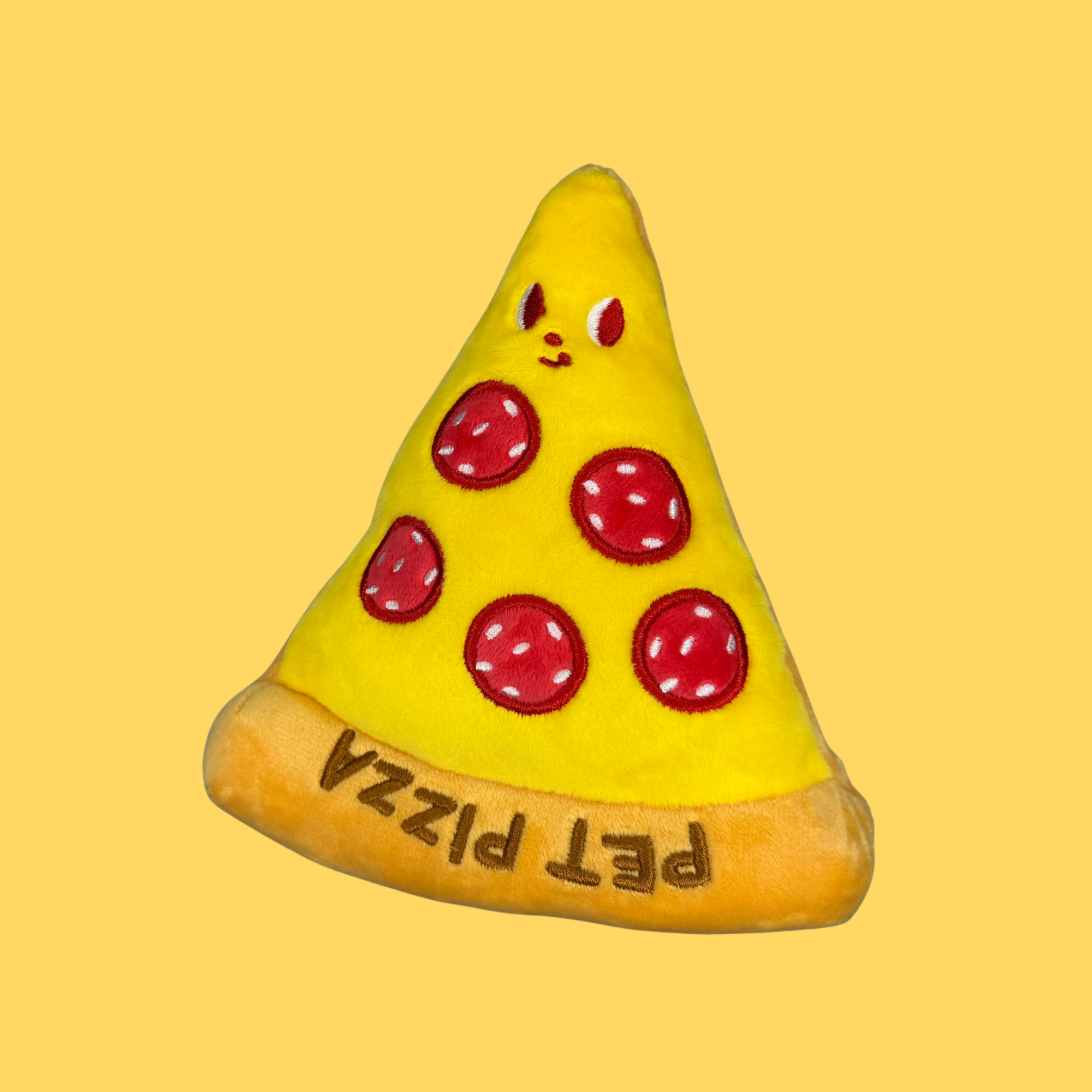 Pizza Plush Squeaky Dog Toy
