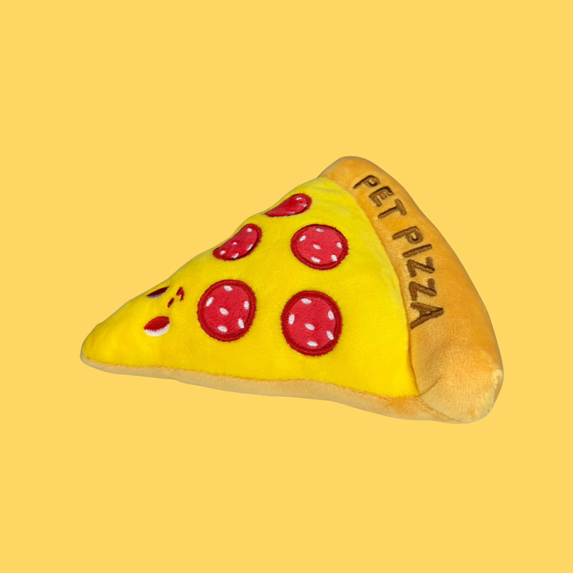 Pizza Plush Squeaky Dog Toy