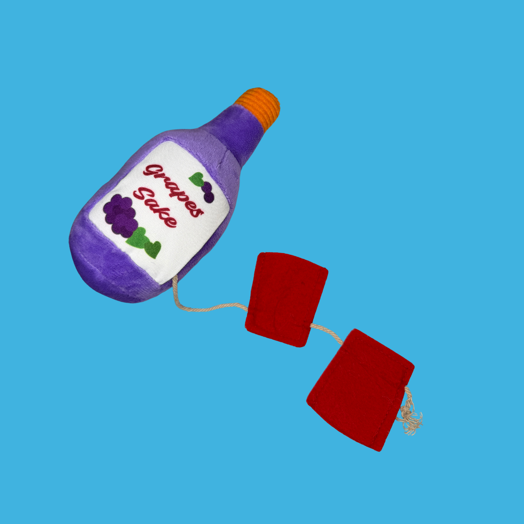 Grape Sake Bottle Snuffle Toy