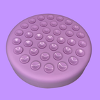 Purple Paw Print Slow Feeder Bowl