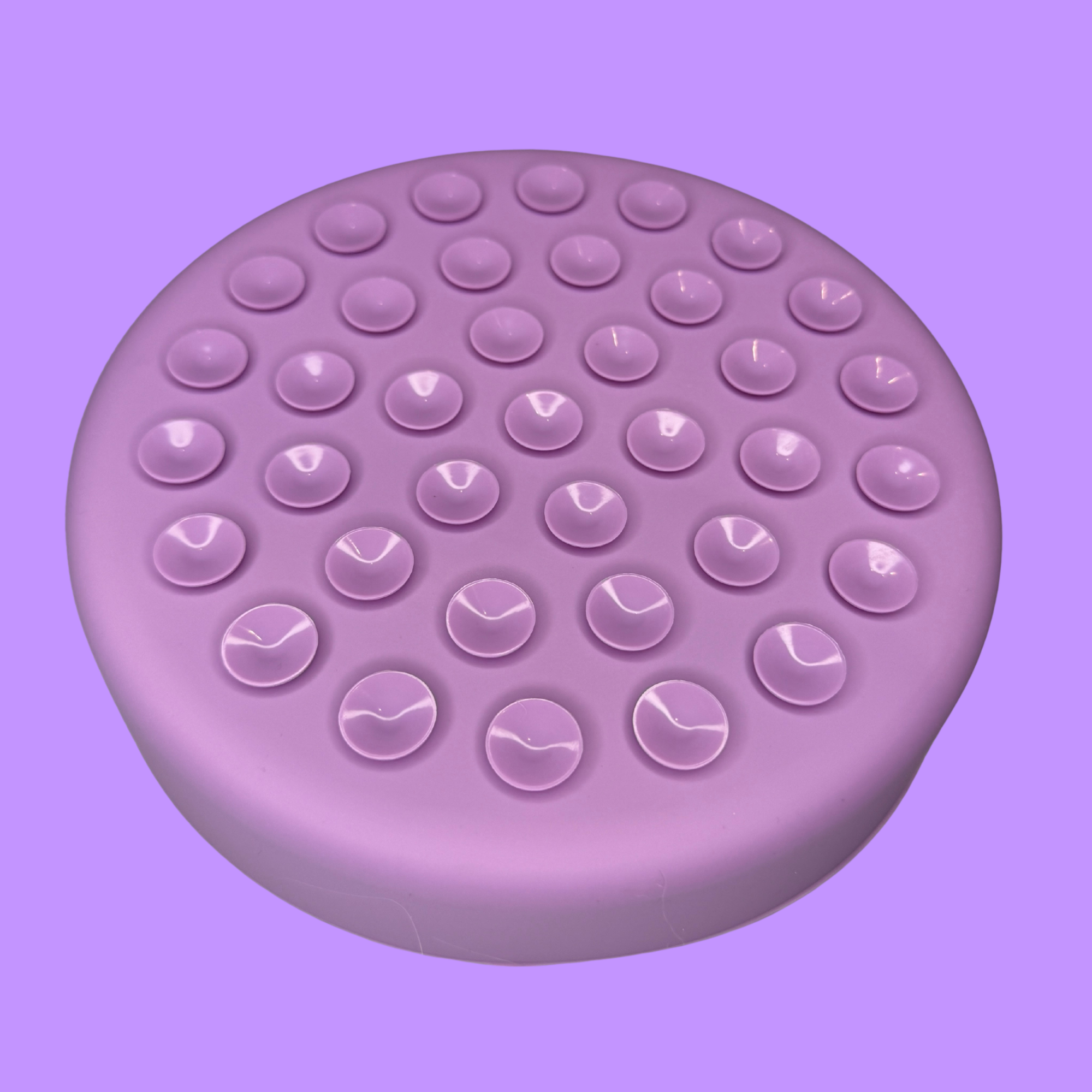 Purple Paw Print Slow Feeder Bowl