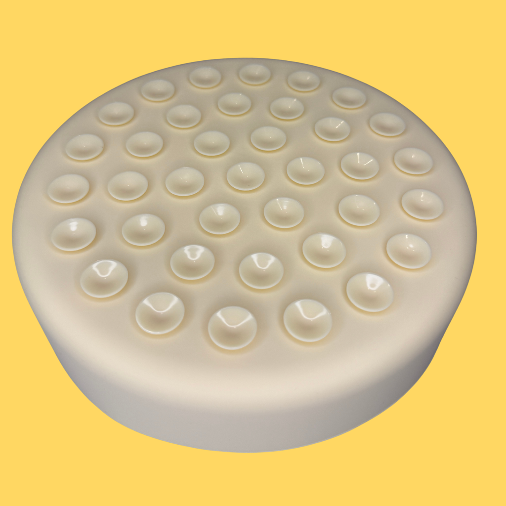 Yellow Paw Print Slow Feeder Bowl