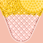 Yellow Ice Cream Licking Mat
