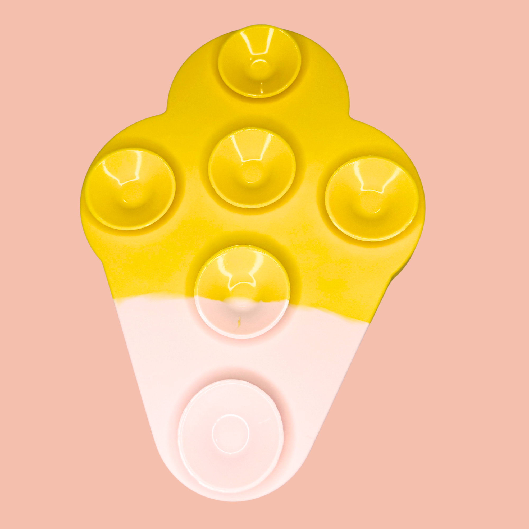 Yellow Ice Cream Licking Mat