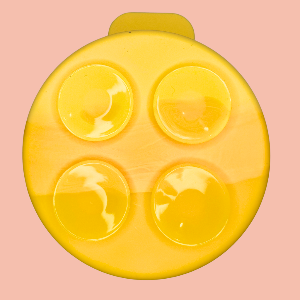 Silicone Slow Feeder Bowl (Orange Yellow)