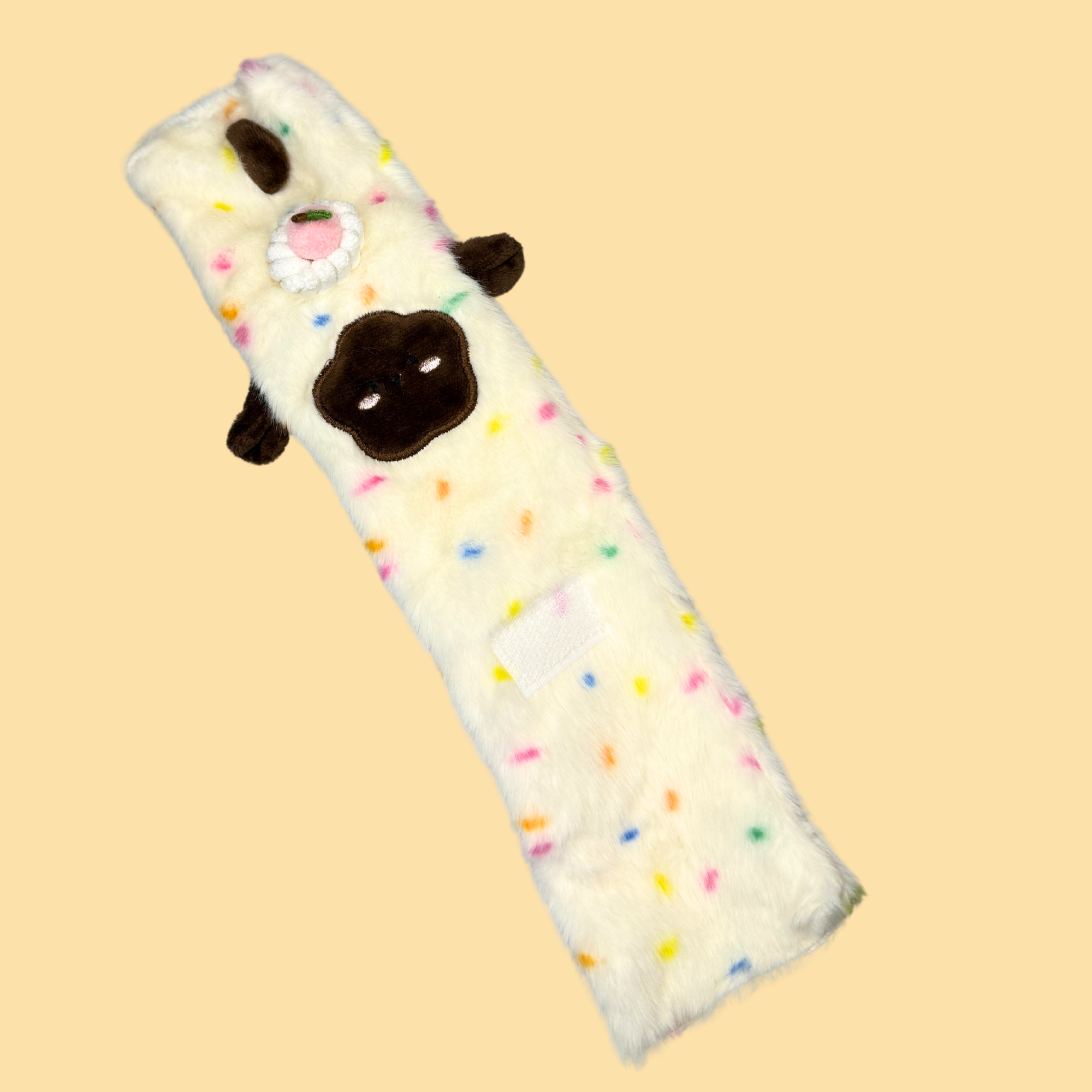 Swiss Roll Sheep Plush Crinkle Squeaky Toy