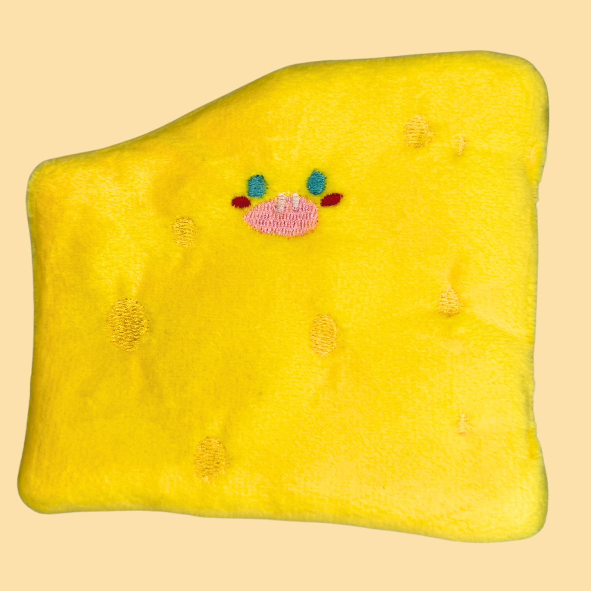 Cheese Block Plush Snuffle Squeaky Toy