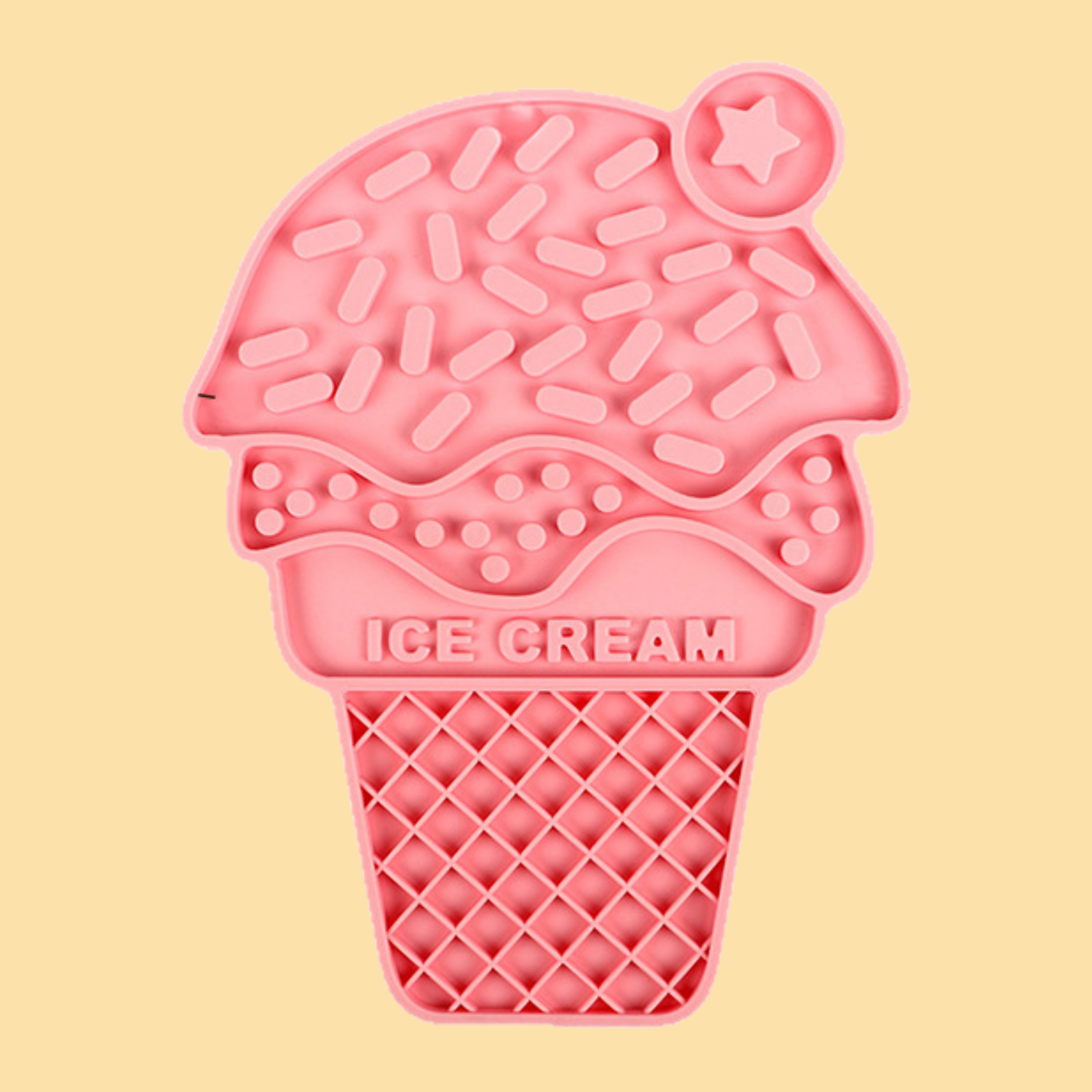Pink Ice Cream Licking Mat