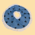 Anchor Ruffled Recovery Collar for Rabbit & Kitty
