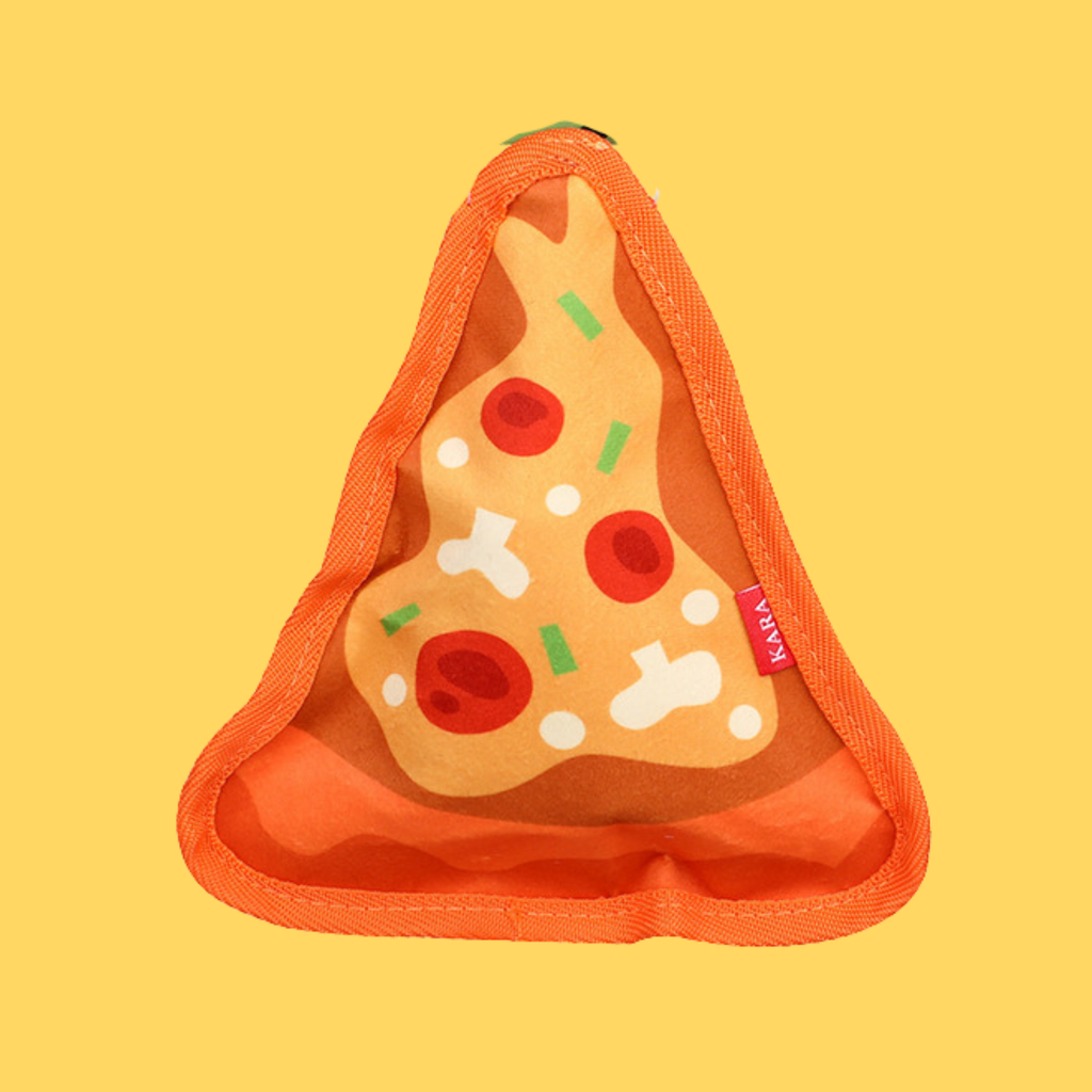 Pizza Plush Squeaky Dog Toy