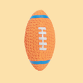 Orange Rugby Squeaky Toy
