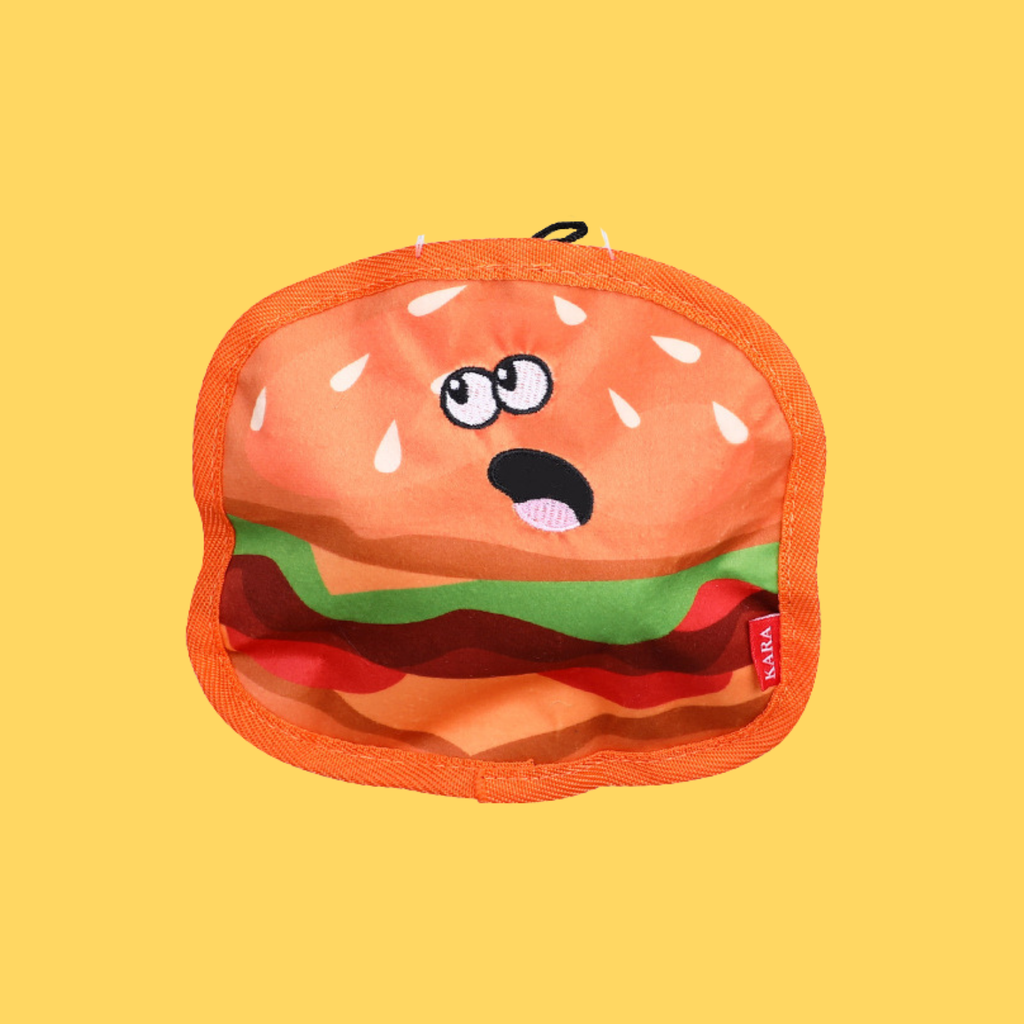 Hamburger Plush Squeaky Toy