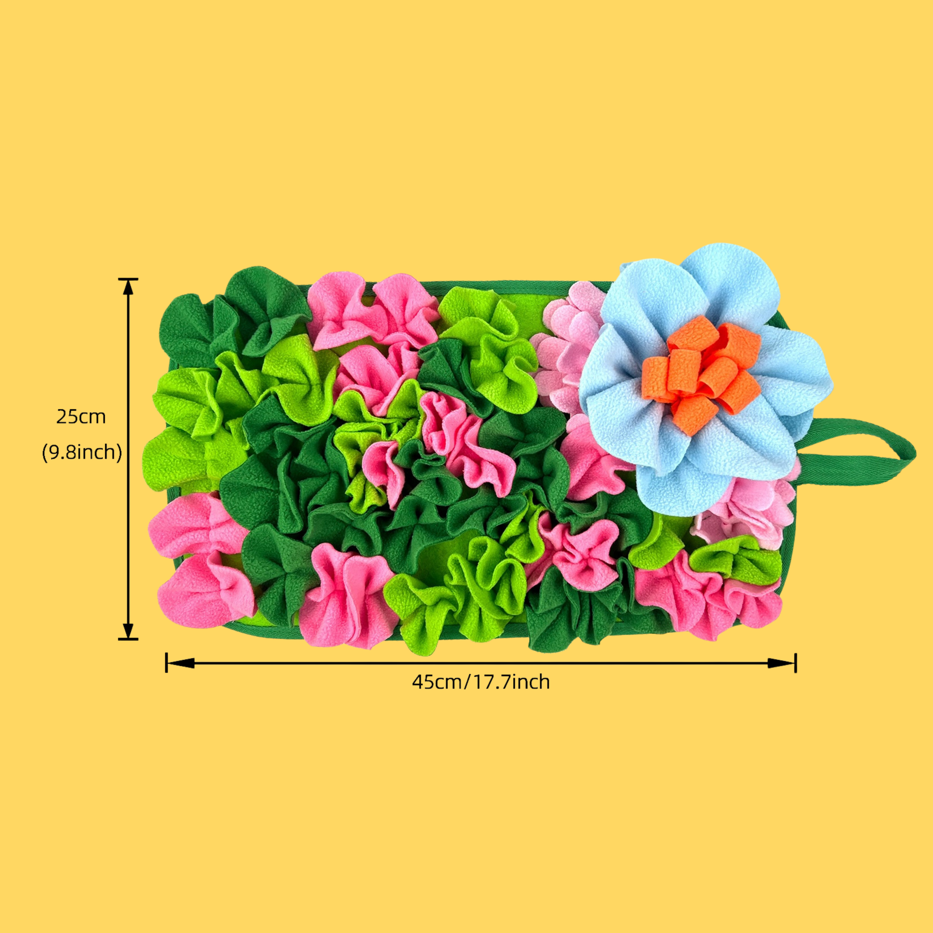 Green Flower Foraging Snuffle Mat