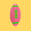 Pink Rugby Squeaky Toy