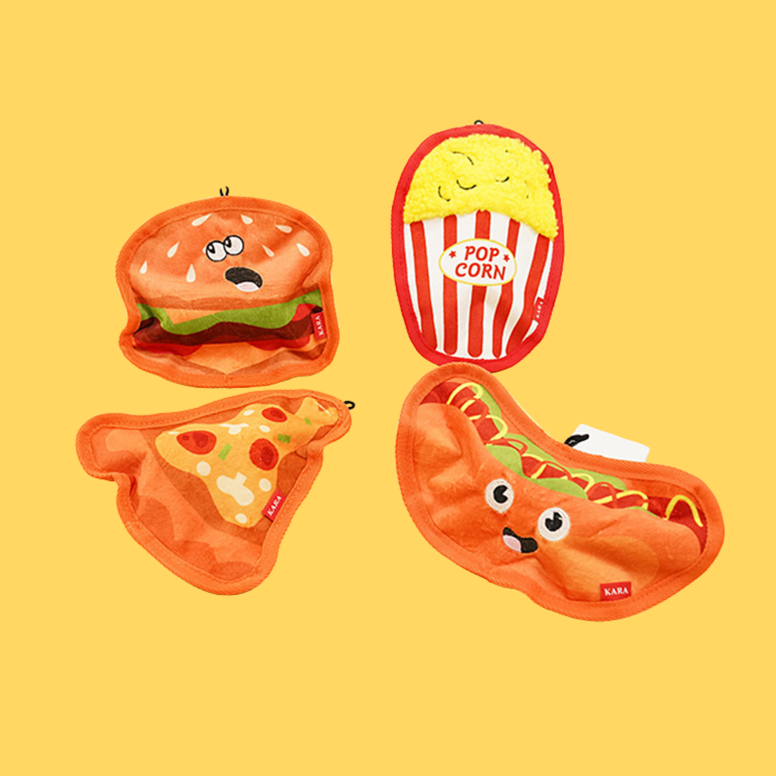 Popcorn Squeaky Dog Toy