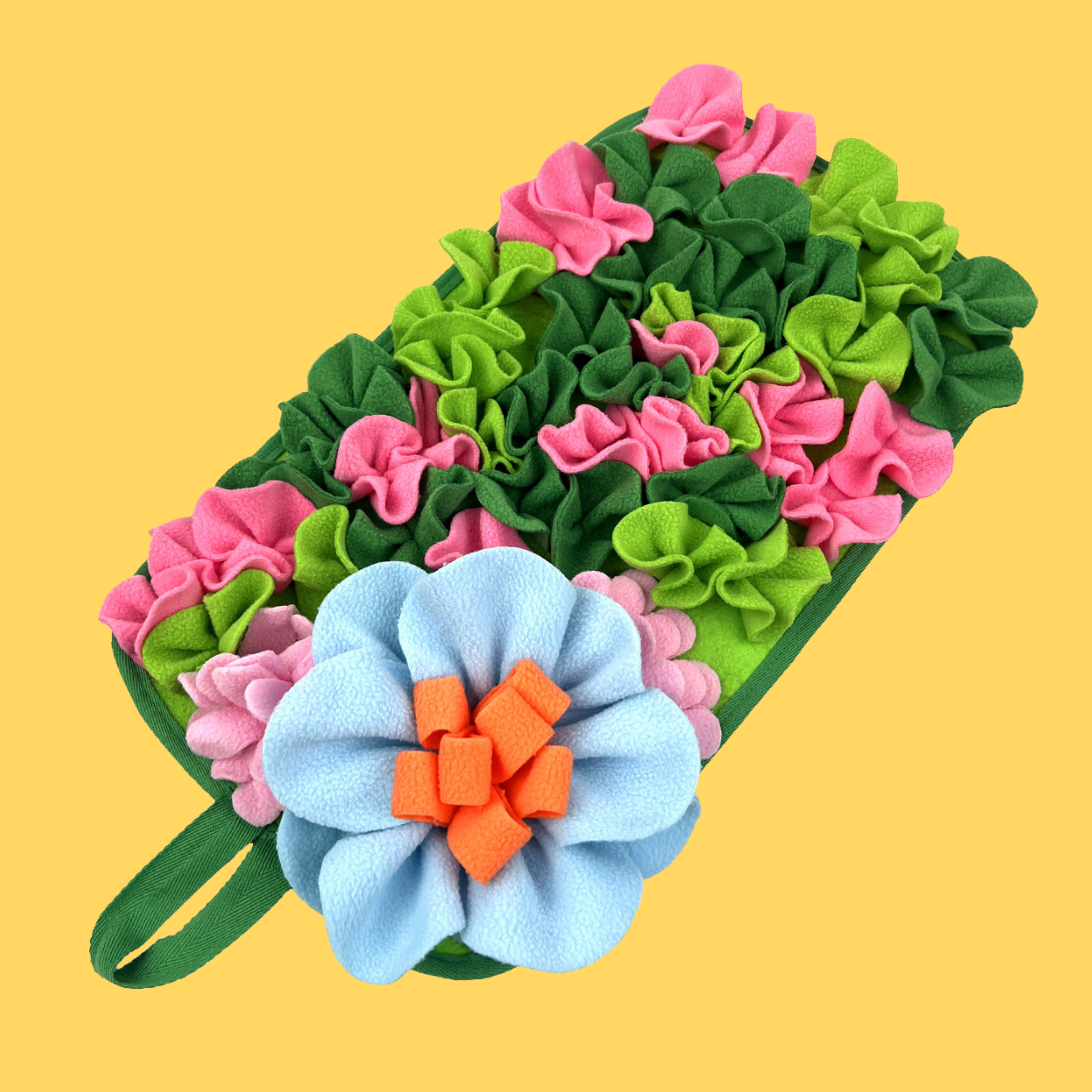 Green Flower Foraging Snuffle Mat
