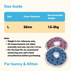Anchor Ruffled Recovery Collar for Rabbit & Kitty