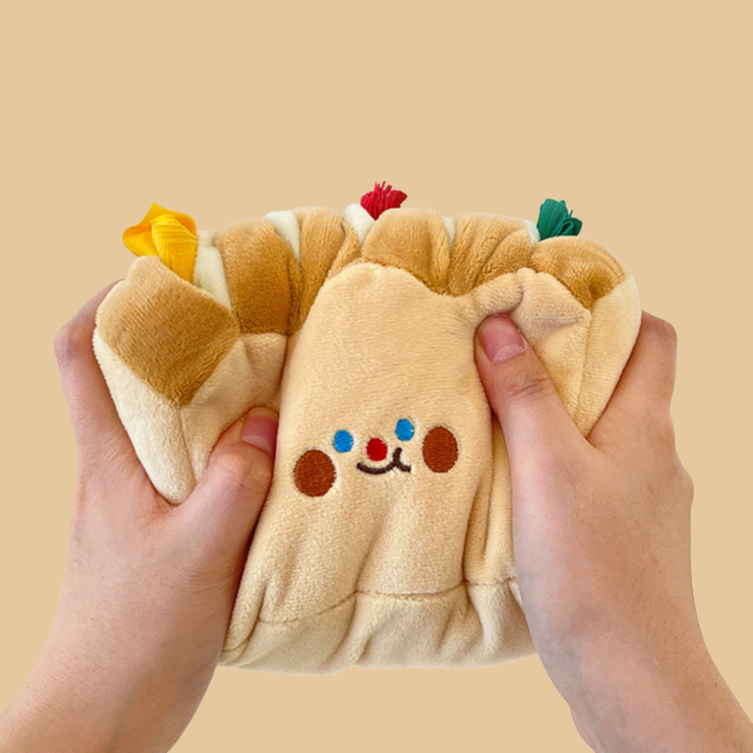 Toast Snuffle Plush Dog Toy