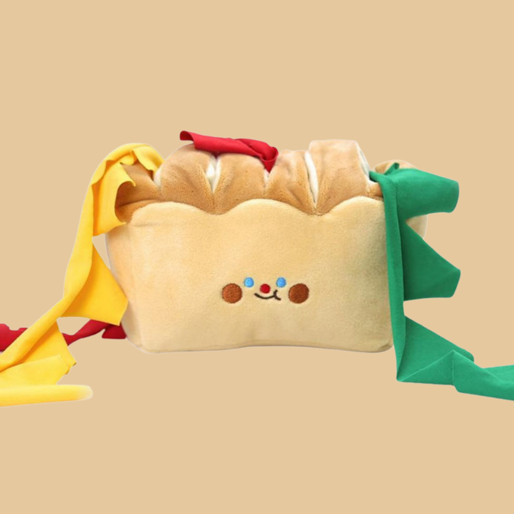 Toast Snuffle Plush Dog Toy