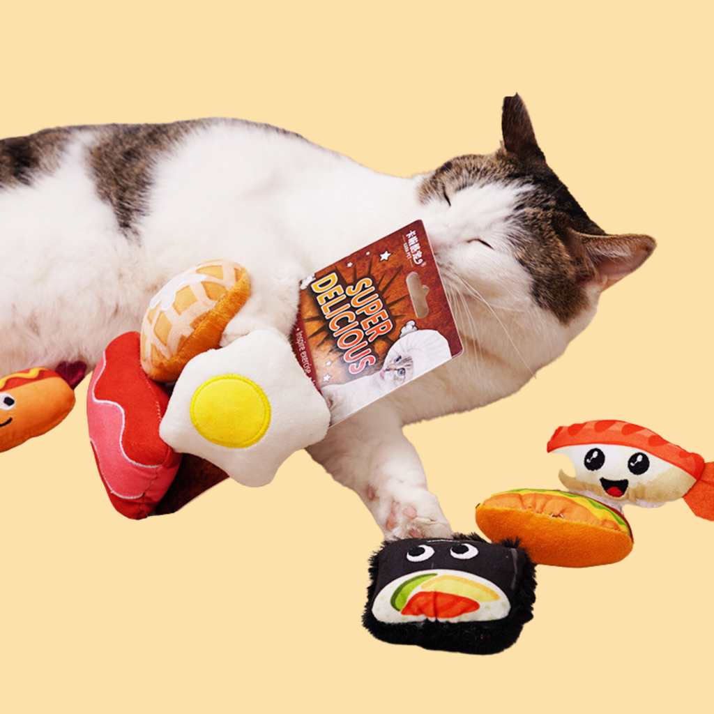 Sushi Plush Toy with Catnip