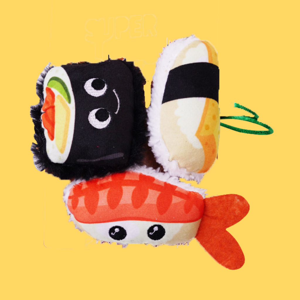 Sushi Plush Toy with Catnip