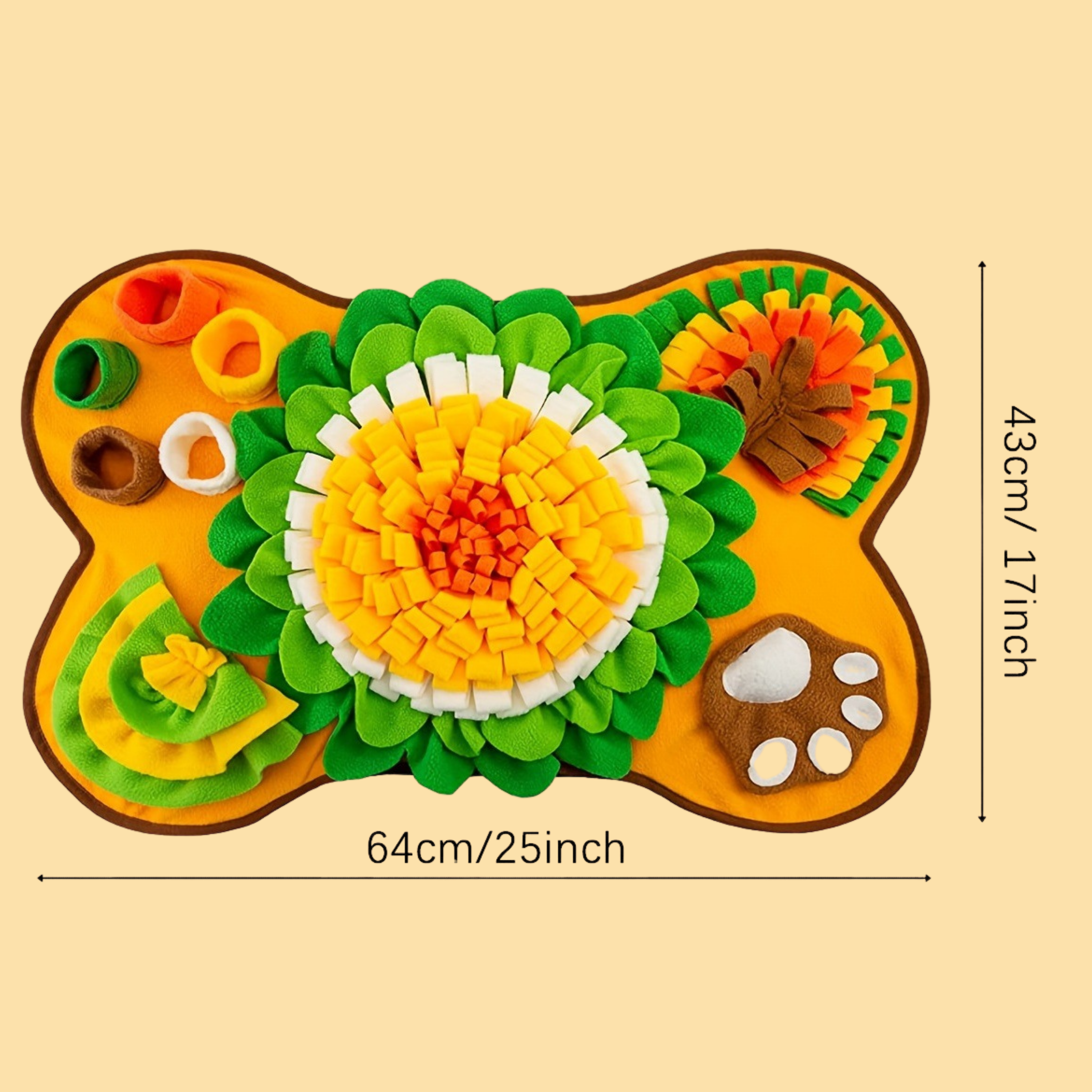 Bone-Shaped Snuffle Mat