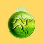 Green Gradient Slow Feeder Bowl