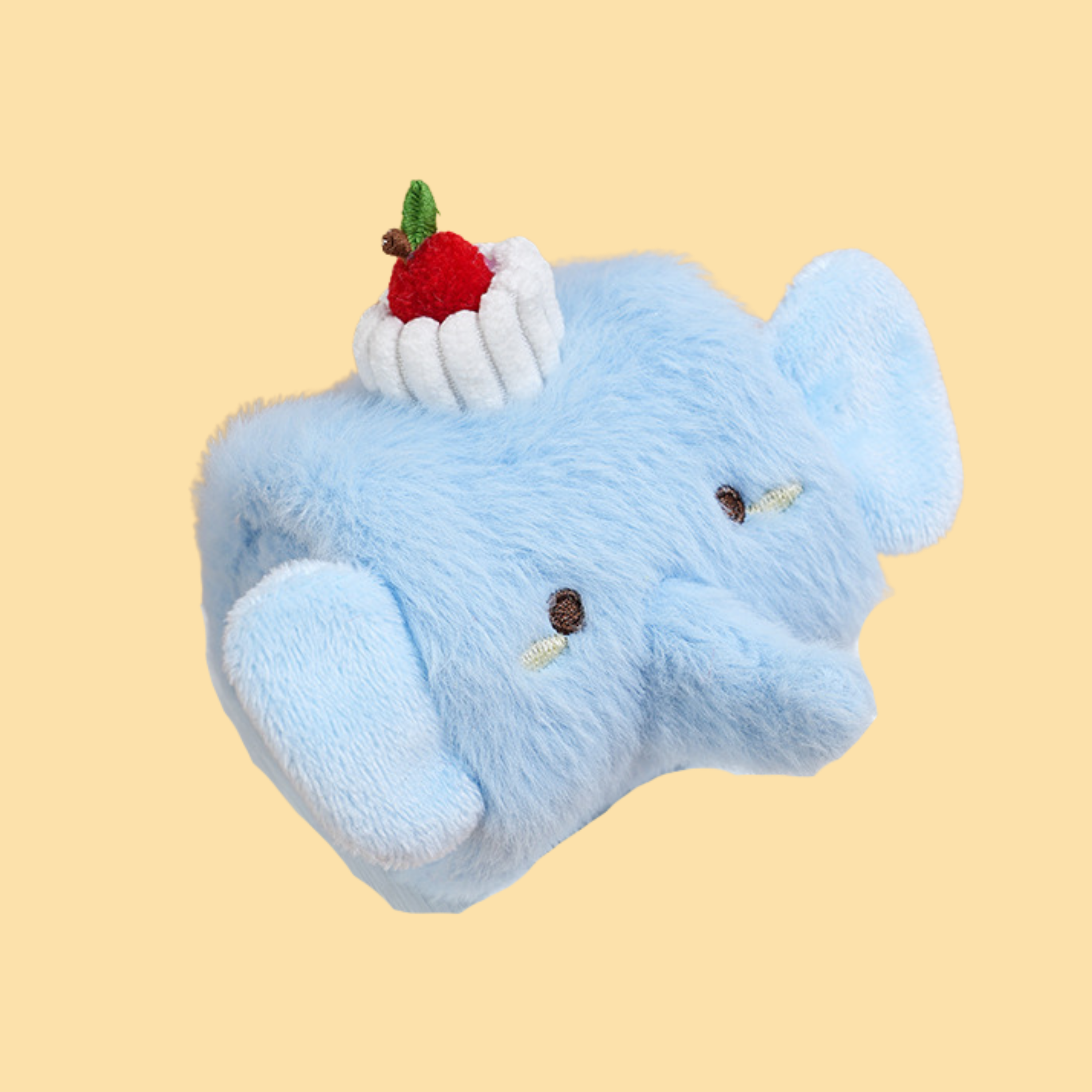 Swiss Roll Elephant Plush Crinkle Squeaky Toy