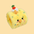 Swiss Roll Chicken Plush Crinkle Squeaky Toy